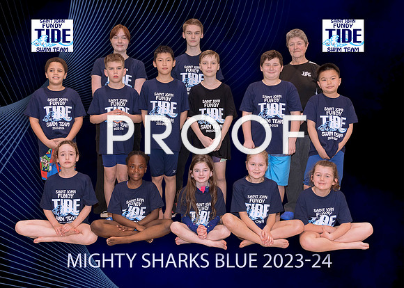 Mighty Sharks - Blue